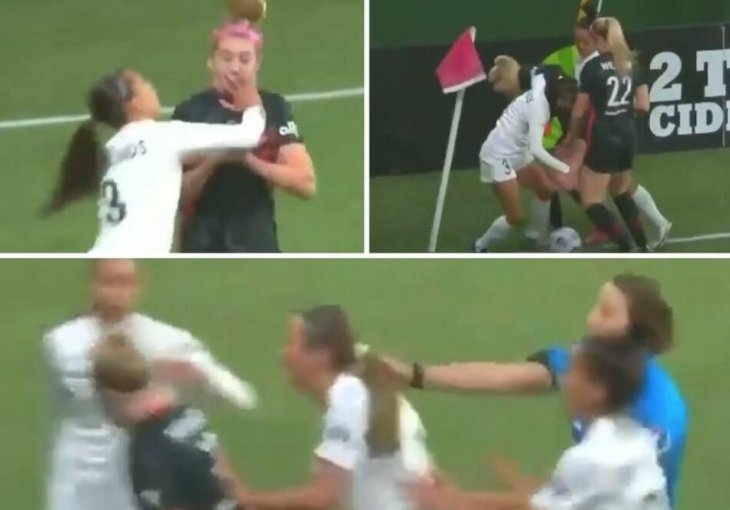 TUČA NA ŽENSKOM FUDBALU ŠOKIRALA PLANETU: Ovoliko BRUTALNOSTI nema ni na MMA meču! Sudija podijelio 4 crvena kartona! 