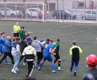 I publika odlučila da se priključi: Pogledajte žestoku tuču niželigaških ekipa u Španiji