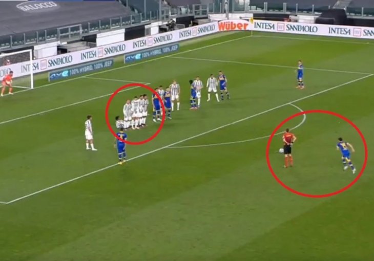 PORTUGALAC NA METI KRITIKA! Cristiano Ronaldo štitio svoje lice dok je bio u živom zidu JEDINI KRIVAC !