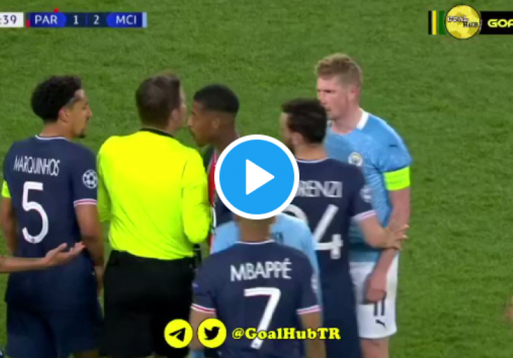 DRUŠTVENE MREŽE GORE: PSG ŽESTOKO oštećen, De Bruyne trebao dobiti CRVENI karton!?