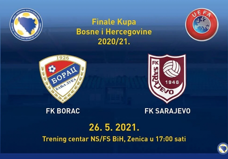 Borac i Sarajevo igraju za trofej, a poznato je i ko sudi finale Kupa BiH