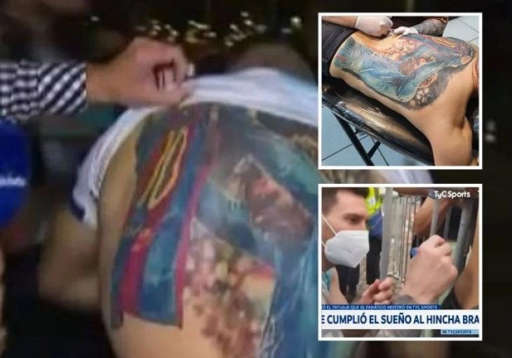 Messi mu se potpisao ispod tetoveže na leđima: On odmah otrčao u tattoo radnju, evo šta je uradio