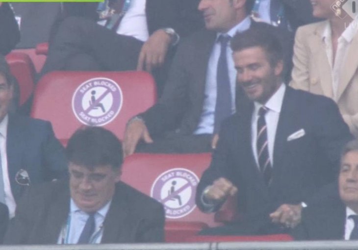 UKRALI PAŽNJU MNOGIMA Becks, daj šapu: Beckham i slavni američki glumac burno proslavili gol Engleske