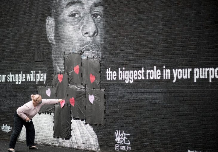 Vandali uništili mural Marcusa Rashforda manje od pola sata nakon što je promašio penal