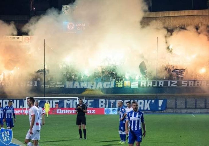 Manijaci sjajnom porukom najavili utakmicu protiv Borca, organizovan i korteo sa simbolične lokacije