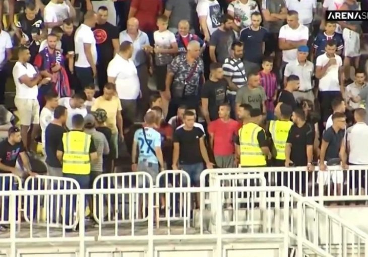 HAOS NA TRIBINAMA U ALBANIJI! Široki primio gol, sudija odmah prekinuo utakmicu zbog incidenta na tribinama