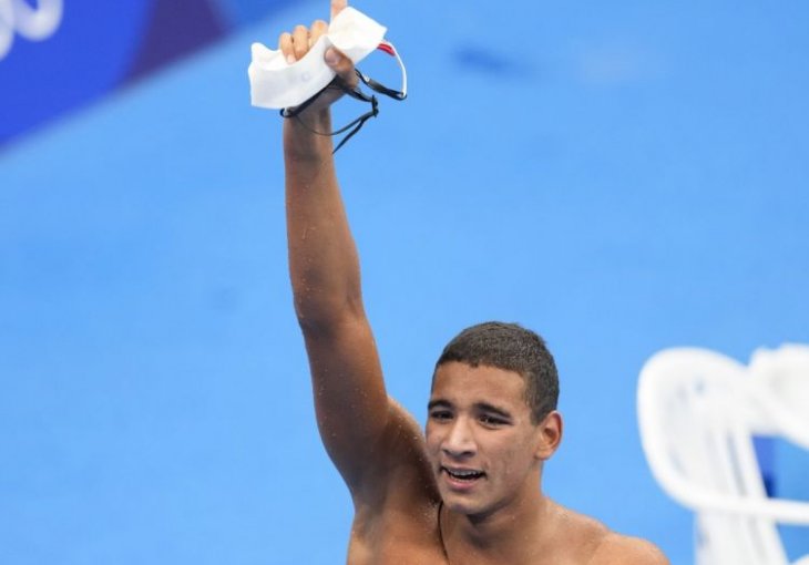 Ahmed Hafnaoui kreator je jedne od najvećih plivačkih senzacija na Olimpijskim igrama.