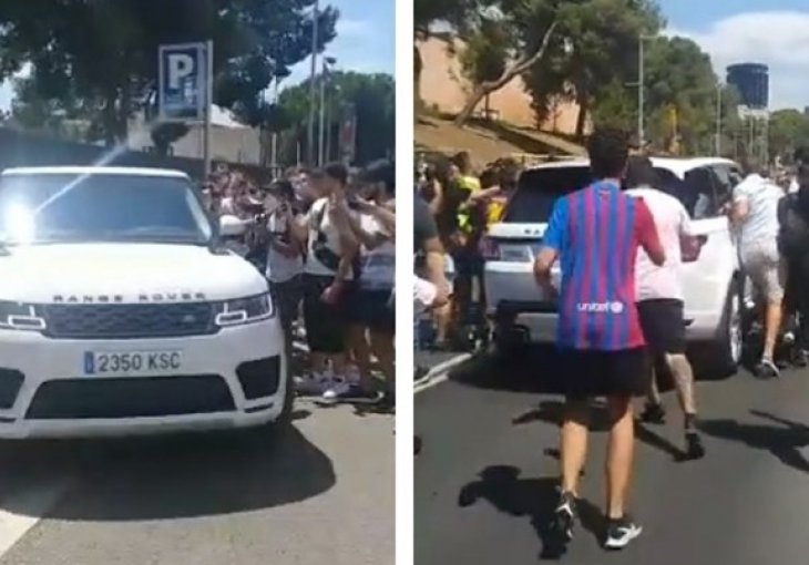HAOS ISPRED STADIONA Navijači blokirali Messijev automobil. Nisu mu dali da napusti Nou Camp