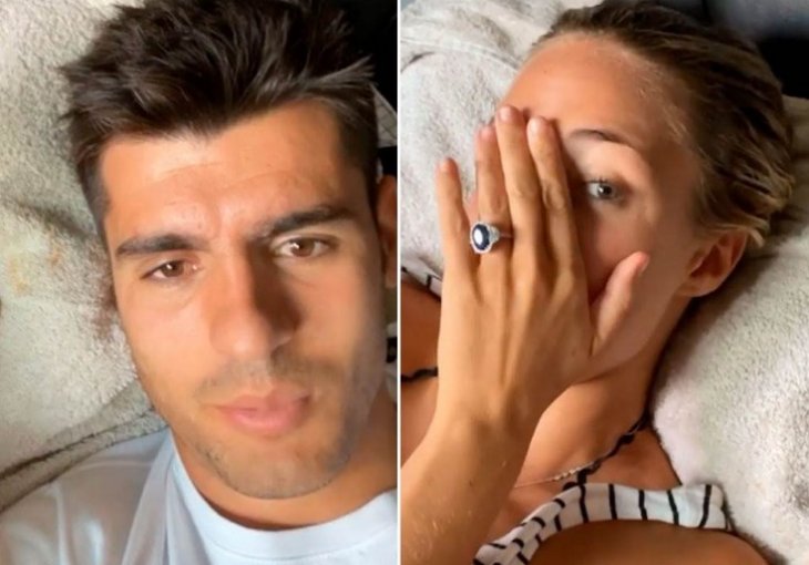 NIJE MOGAO DA UĐE U KUĆU! Prelijepa manekenka zaključala sve, Morata se jedva snašao