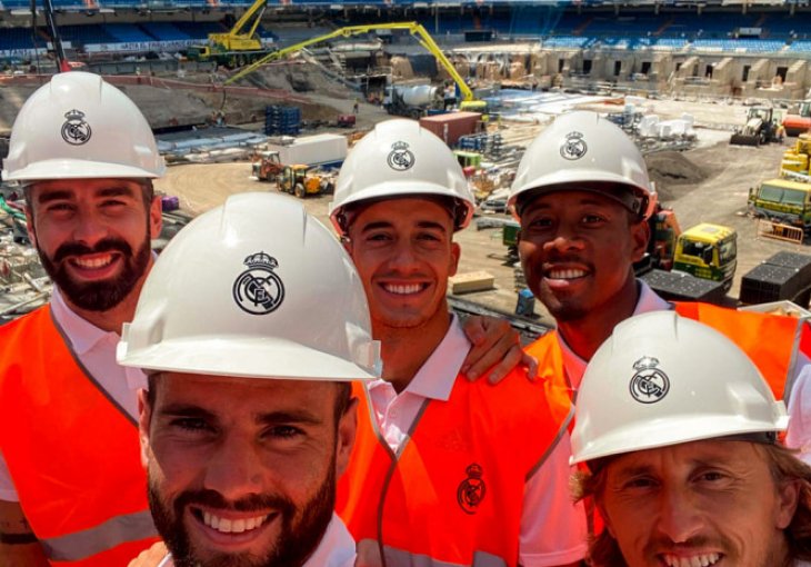 Modrić, Alaba i ekipa došli na bauštelu, kacige i prsluci umjesto lopti i dresova 