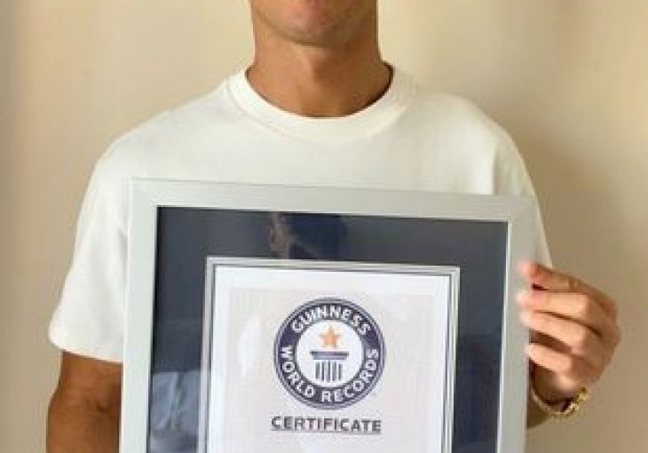 Ronaldo i zvanično ušao u knjigu ginisovih rekorda. Veoma brzo dobio je i certifikat 