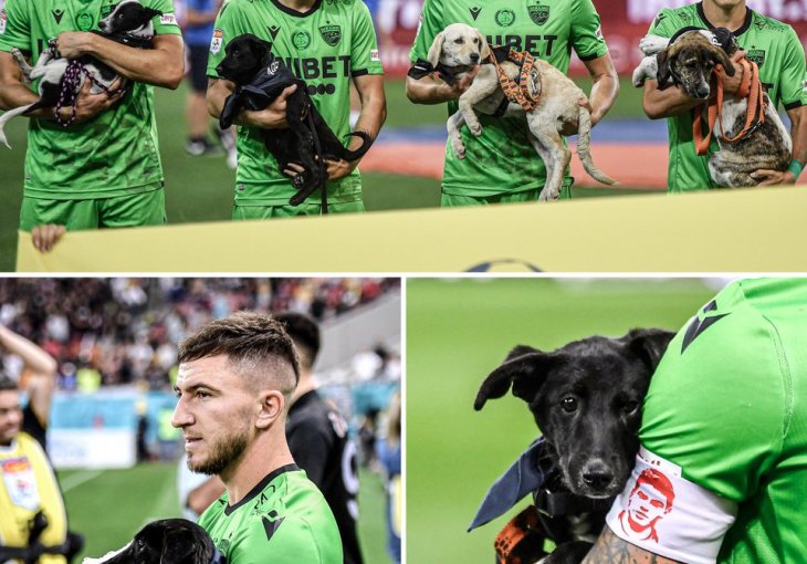 Fudbaleri na derbi izašli s napuštenim psima u naručju: Izgubili su 6:0, ali su oduševili ceo svijet!