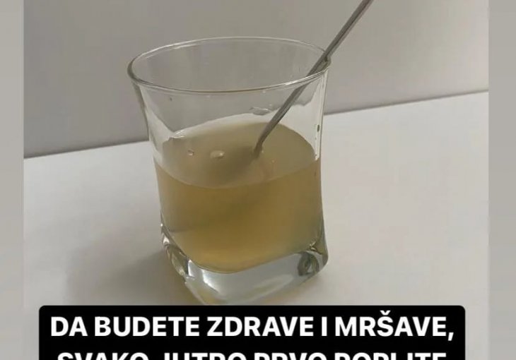 DA BUDETE ZDRAVI I MRŠAVI, SVAKO JUTRO PRVO POPIJTE OVAJ NAPITAK: Ubrzava metabolizam,reguliše rad crijeva,topi salo!