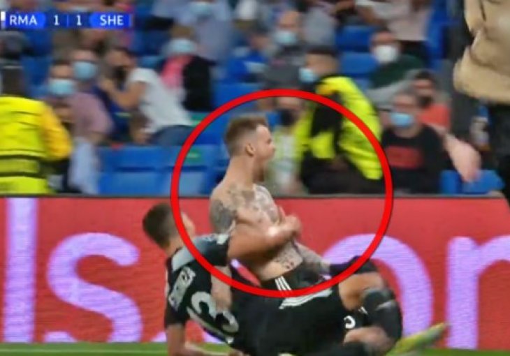 PREDIVAN PRIZOR USLIKAN SINOĆ Kada vidite jednu od tetovaža heroja Sheriffa, zavoljet ćete nogomet još više - tetoviran identičan gol kao onaj kojeg je postigao