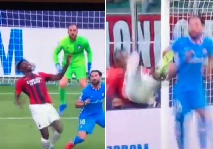 AU, ŠTA JE OVO BILO? NESTVARAN POTEZ MILANOVOG NAPADAČA: Oblak ostao u šoku, spasili ga prečka i ofsajd (VIDEO)