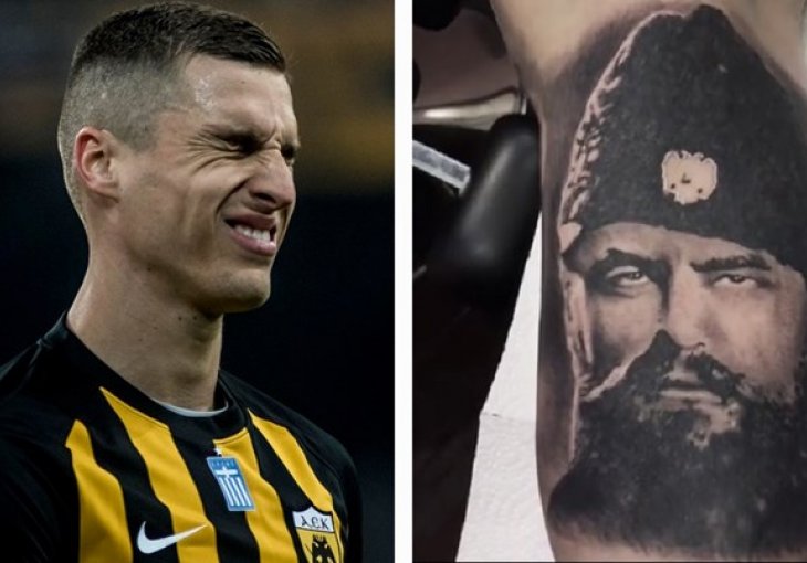GOTOVO JE, UEFA presudila: Vranješ ne smije više igrati s tetovažom četničkog vojvode