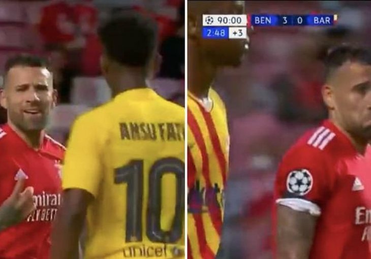 BARCINIM MUKAMA NEMA KRAJA Dok ih je Benfica rastavljala na proste faktore, Otamendi ponižavao Fatija: Ti si lažni Messi?