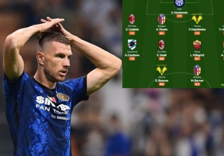 NEVJEROVATNO: Za Džeku nije bilo mjesta u idealnom timu kola Serie A a samo jedan igrač je bio bolji od Edina
