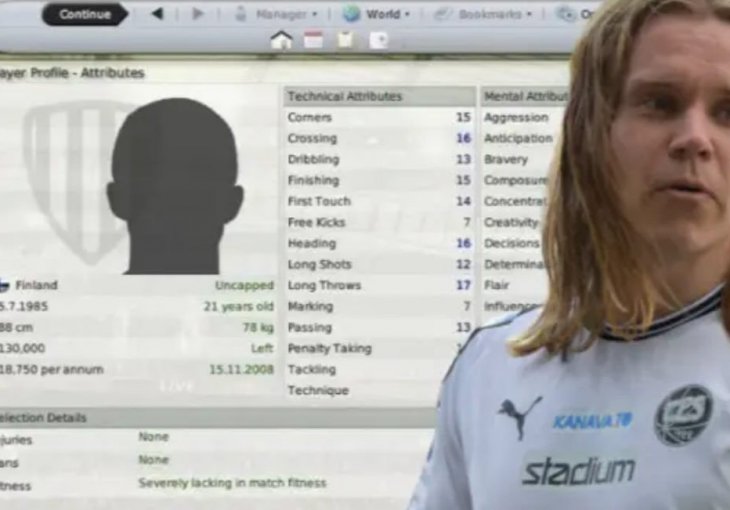 Legenda koju je stvorio Football Manager: Njegova bajka prekratko je trajala
