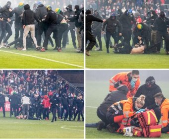 BRUTALNE SCENE NASILJA IZ SRCA EVROPE ZAPREPASTILE SVE Ljekari se bore za život navijača, protivnici ga gazili dok je ležao bez svijesti