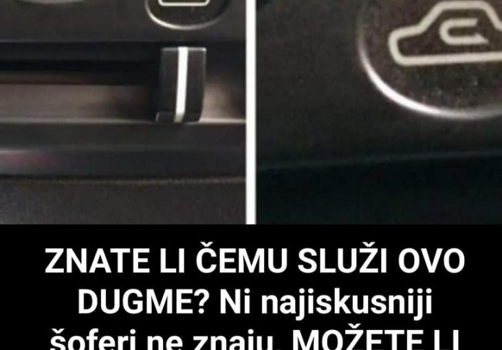 Vozači, znate li čemu služi ovo dugme? Ni najiskusniji šoferi ne znaju, možete li pogoditi?