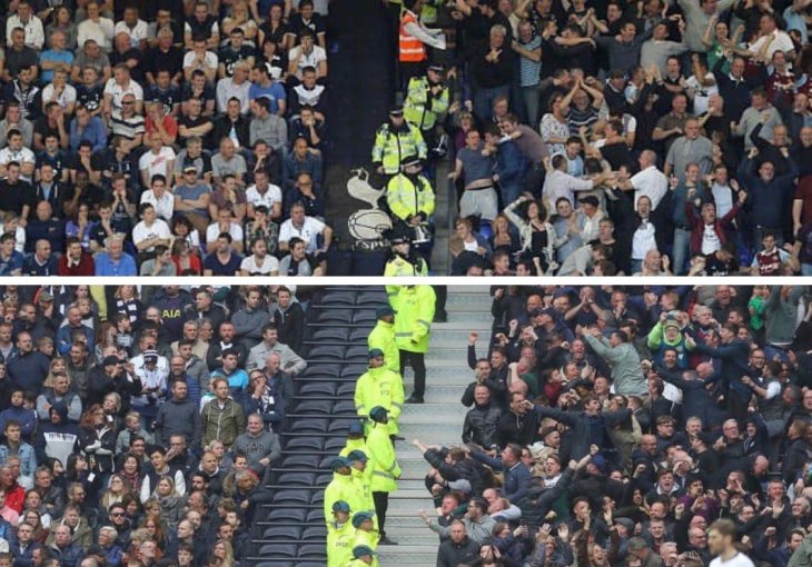 Navijači Tottenhama probili vrata i obračunali se s navijačima West Hama (VIDEO)