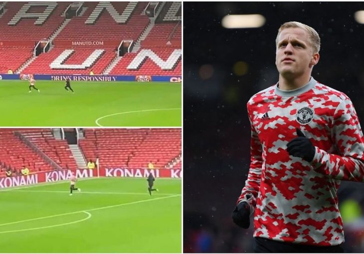 Nakon blamaže od Liverpoola svi su pobjegli s Old Trafforda, a on je ostao sam da trenira