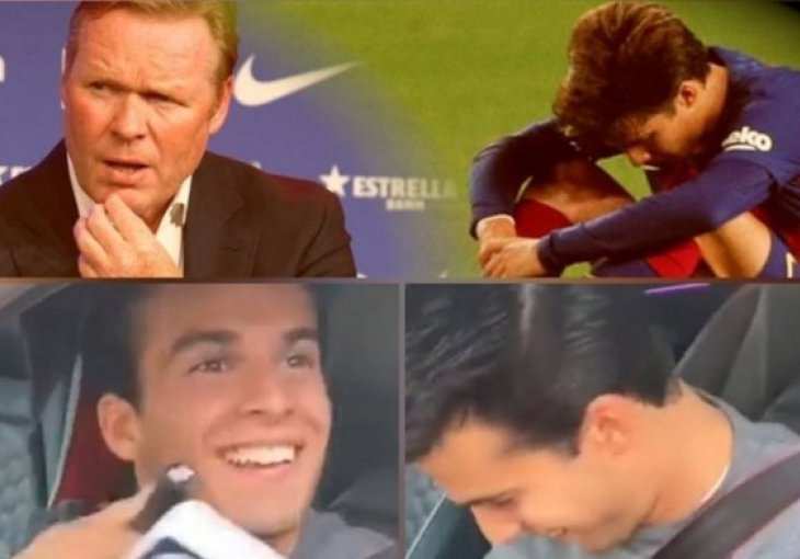 SRETNIJI JE I OD PJANIĆA Ne skida osmijeh lica! Jedan igrač Barcelone posebno je radostan zbog otkaza Koemanu