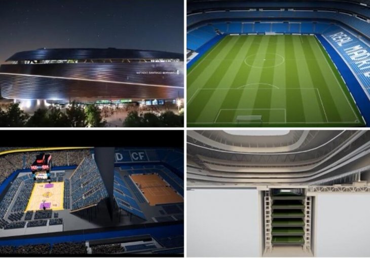 ČUDO KOJE KOŠTA 400 MILIONA EURA: Objavljeno kako će izgledati stadion Reala - u isto vrijeme mogu da igraju Nadal i Lejkersi (VIDEO)