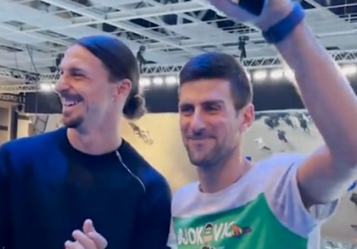 Zlatan Ibrahimović se obratio Novaku Đokoviću na bosanskom jeziku: Joj, ona mi je došla tamo... (VIDEO)