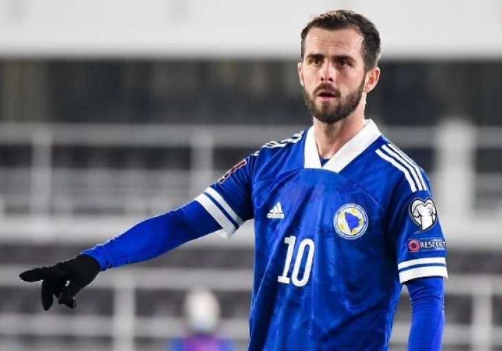 Miralem Pjanić neće igrati večerašnji meč protiv Ukrajine u Zenici