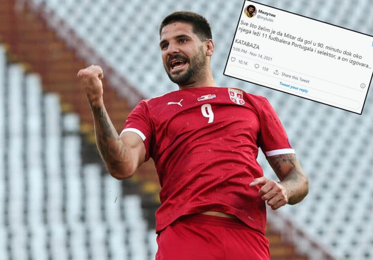 OVAJ TVIT ŠERUJE CIJELA SRBIJA: Novinar pogodio da Mitar daje gol u 90. minutu, a sada otkrio ZAŠTO JE TO NAPISAO! (FOTO)