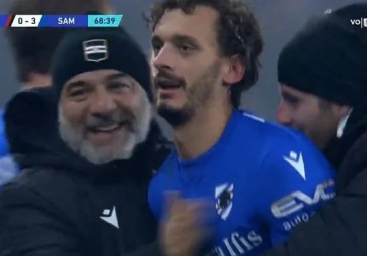 JE LI BIO OFSAJD? Nogometašu Sampdorije priznat gol u velikom derbiju nakon što je izašao iz igre, VAR dugo pregledavao snimak
