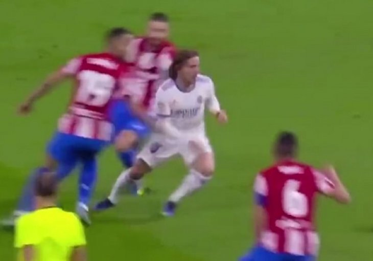 REAL RUTINSKI RIJEŠIO ATLETICO, HRVAT BRILJANTAN Pogledajte kako je Modrić piruetom petom poslao rivale po ćevape