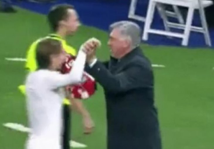 NIJE PRIKAZANO NA TV-U: Ono što je Ancelotti uradio sinoć Modriću je san svakog fudbalera