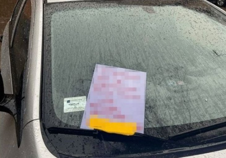 SRPKINJA OGREBALA AUTO NA PARKINGU, PA OSTAVILA PORUKU: Kad je pročitao zadnju rečenicu SVE MU JE BILO JASNO (FOTO)