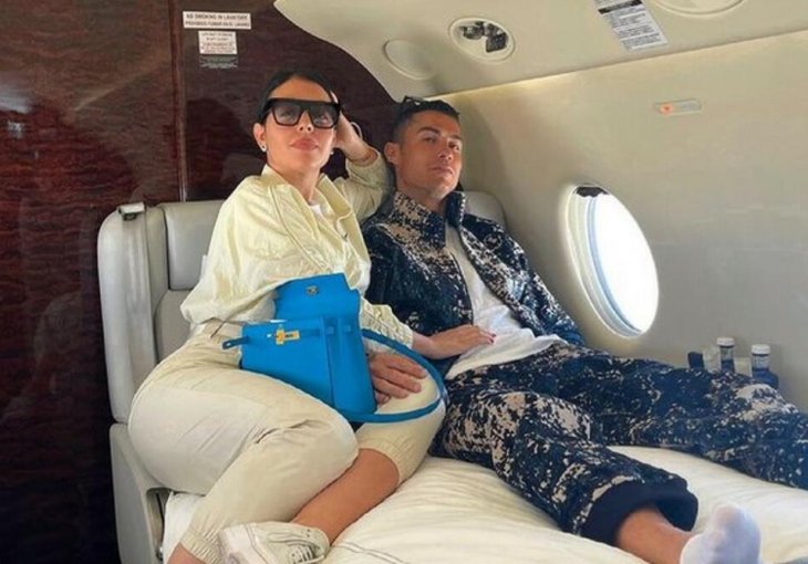 TRUDNA GEORGINA SNIMALA RONALDA DOK VJEŽBA: Kamera snimila jedan detalj, pogledajte njen trudnički stomačić (FOTO)
