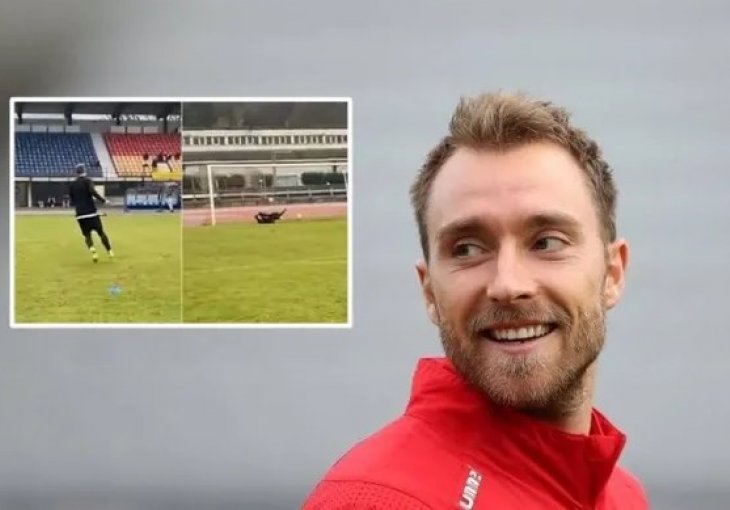 STALO MU JE SRCE NA TERENU, A SAD OPET IGRA: Eriksen pokazao da nije izgubio osjećaj za loptu, pogledajte snimak