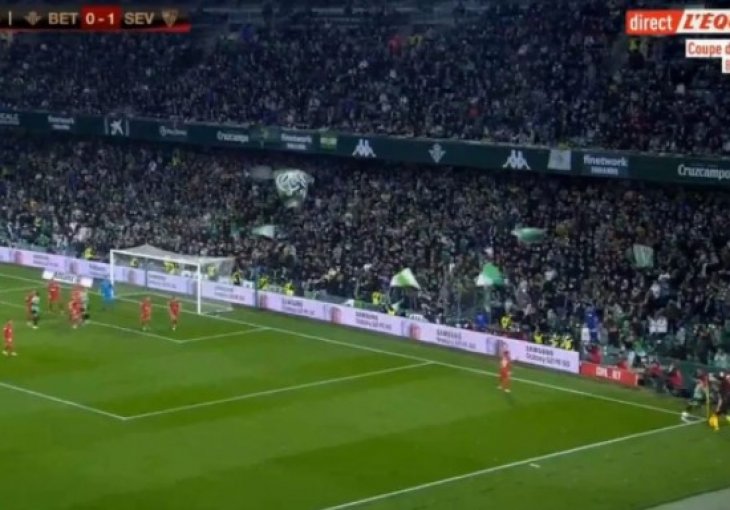 Haos u derbiju Seville: Fekir zabio gol direktno iz kornera, a onda meč prekinut!