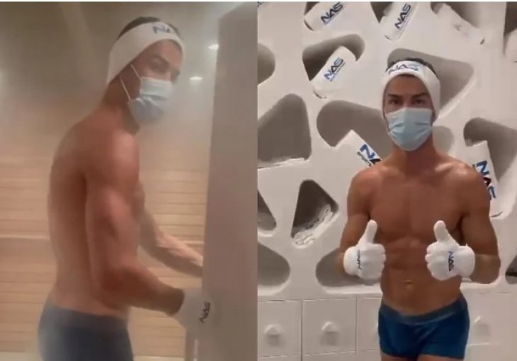 Ronaldo pokazao kako izgleda njegov tretman u komori za krioterapiju i sauni
