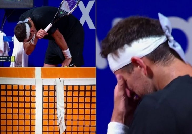 Emocije kakve se ne pamte: Del Potro zaplakao u posljednjem gemu i ostavio traku na terenu
