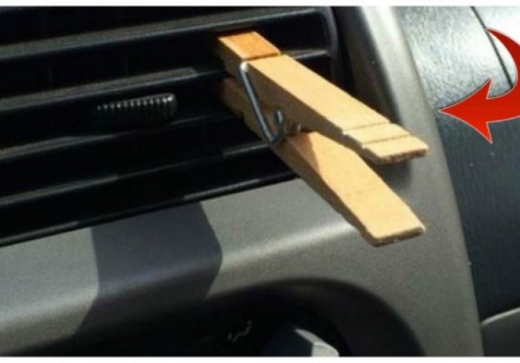 ZNATE LI ZAŠTO TREBATE STAVITI ŠTIPALJKU ZA VEŠ U AUTOMOBIL? U roku od jedne minute VIDJET ĆETE ZAŠTO! 