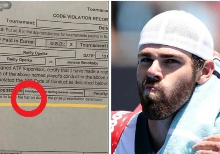 Dvadeseti teniser svijeta kažnjen zbog pravila za koje niko nije znao da postoji