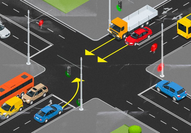 NA OVOM PITANJU BI I ISKUSNI VOZAČI PALI TEST: Da li plavi automobil smije da skrene lijevo?
