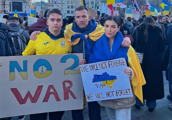 Ševčenko s djecom na ulicama Londona protestovao protiv rata u Ukrajini