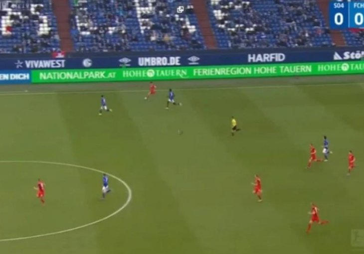 (VIDEO) Haris Duljević fantastičnom dugom loptom kreirao akciju za vodeći gol Hanse Rostock