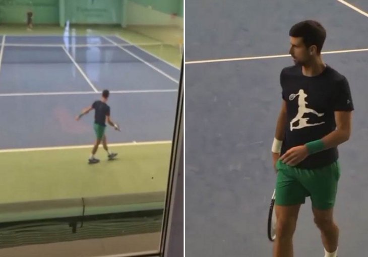 NOVAK JE U BEOGRADU I TRENIRA: Pored njega dvije legenda i specijalna gošća - velika nada tenisa! (VIDEO)