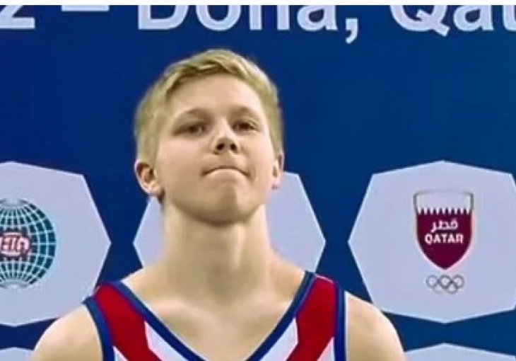 Ruski gimnastičar provocirao znakom na opremi, na podijumu stajao pored Ukrajinca