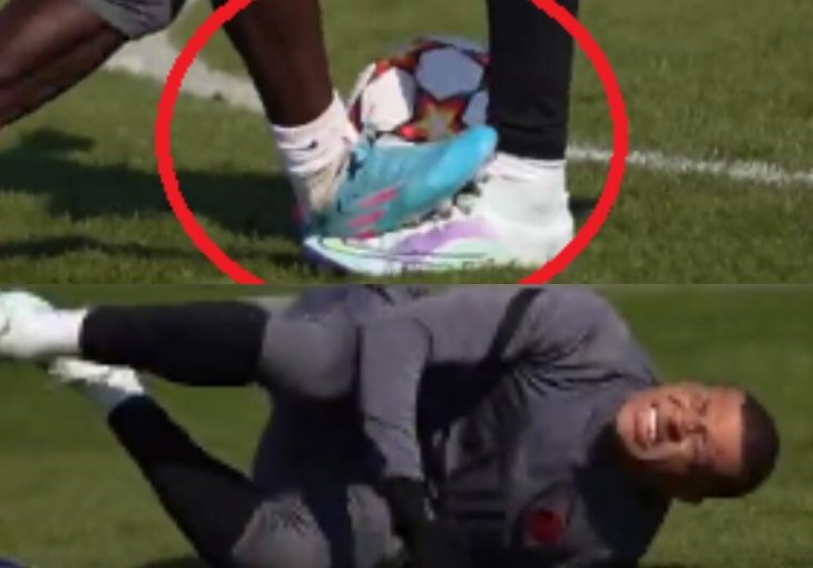 ŠTA URADI, ČOVJEČE? Snimak kad je SAIGRAČ povrijedio Mbapea i ostavio PSG bez najboljeg igrača pred Real (VIDEO)
