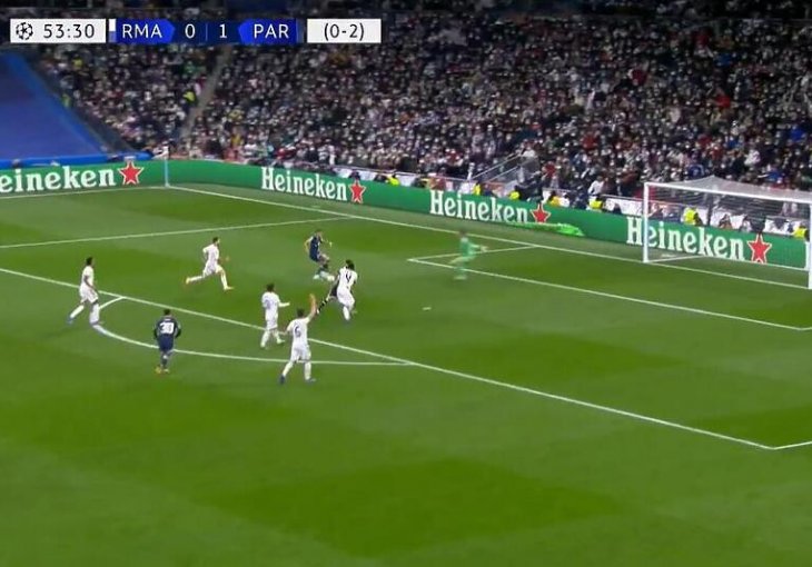 POTEZ ZA PAMĆENJE Mbappeu je protiv Reala poništen gol kojim je najviše podsjetio na idola Ronalda